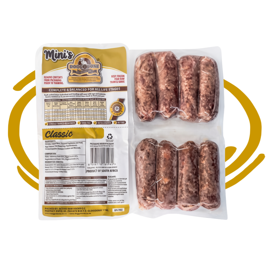 Doggobone Classic Mini's Raw Food