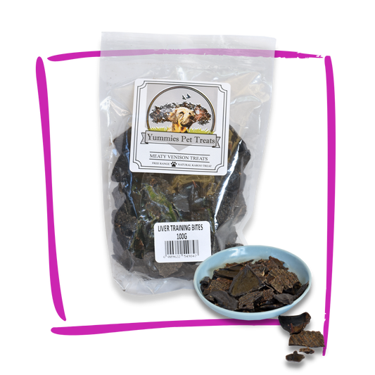 Yummies venison biltong training bites 100g