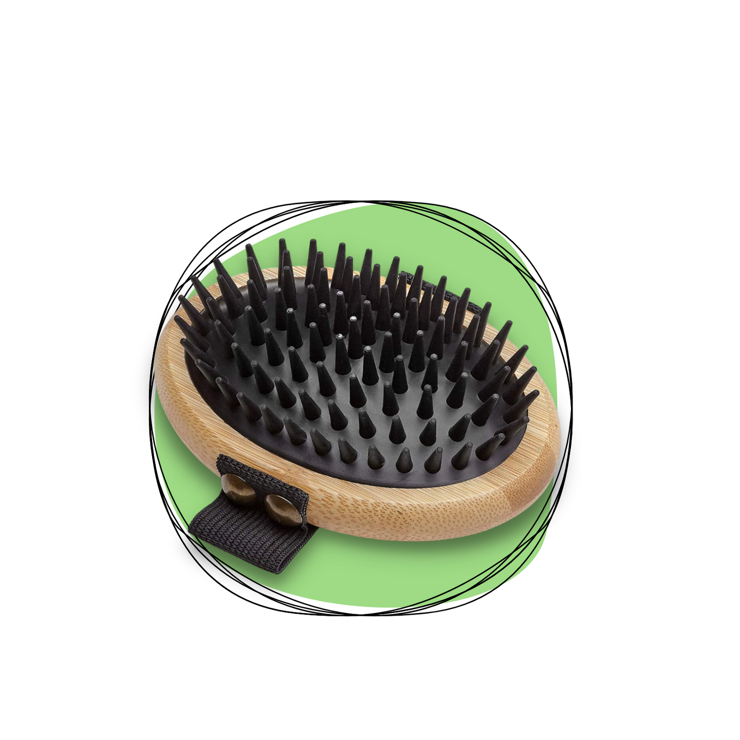 Miki Bamboo Palm Dog Hair Brush