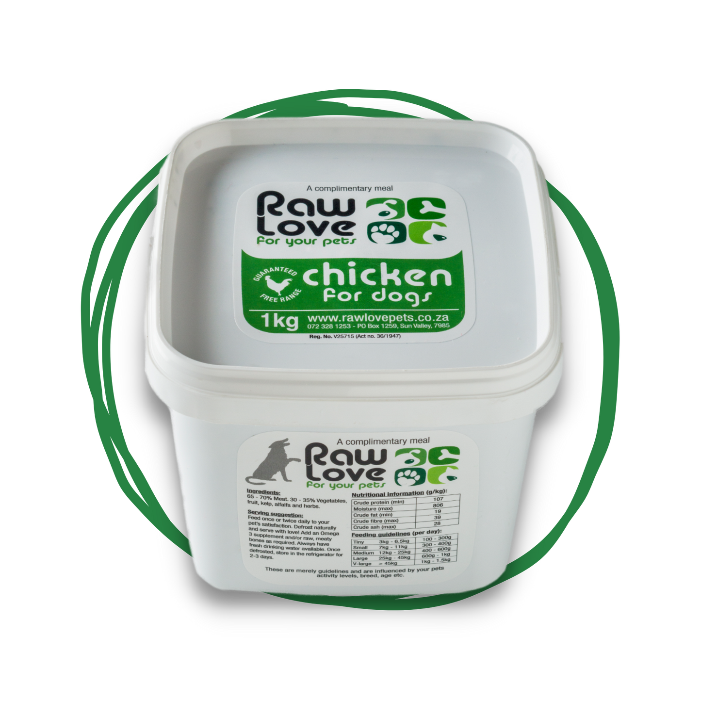 Raw Love Chicken Meal for Dogs