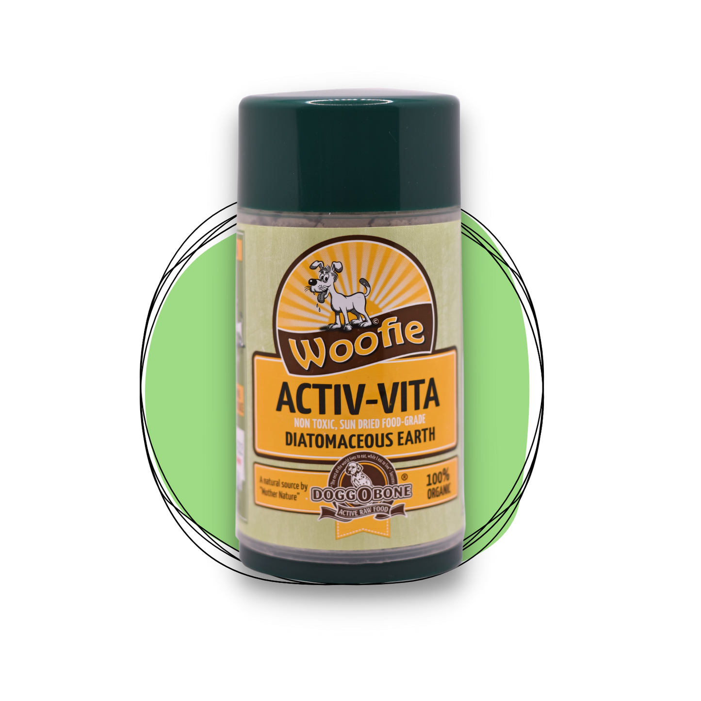 Doggobone diatomaceous earth tick and natural flea treatment for pets