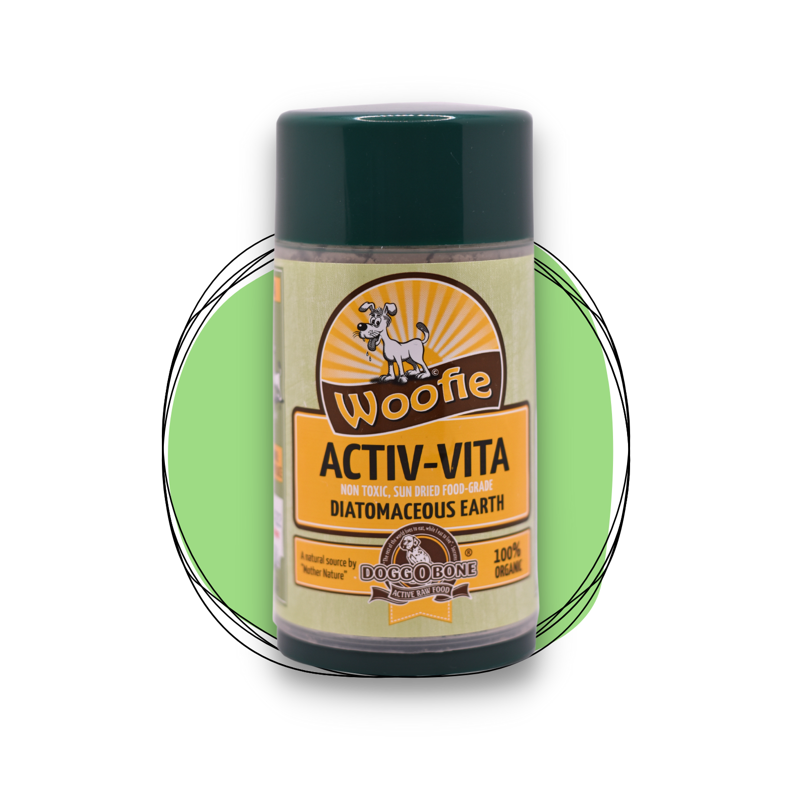 Doggobone diatomaceous earth tick and natural flea treatment for pets