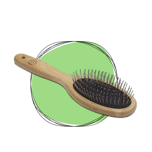 Miki Bamboo Ball Pin Dog Hair Brush
