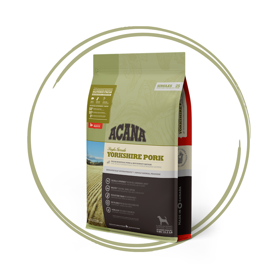 Acana Singles: Grass Fed Yorkshire Pork Dog Food