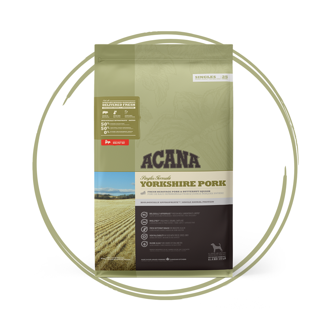 Acana Singles: Grass Fed Yorkshire Pork Dog Food