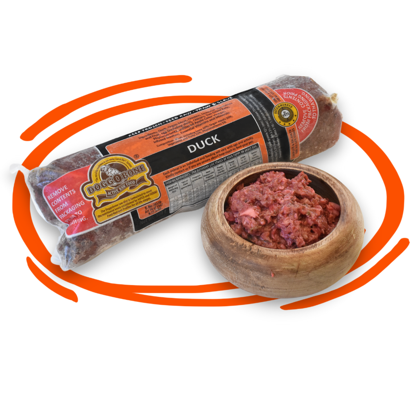Doggobone Raw Dog Food Duck Meal 500g