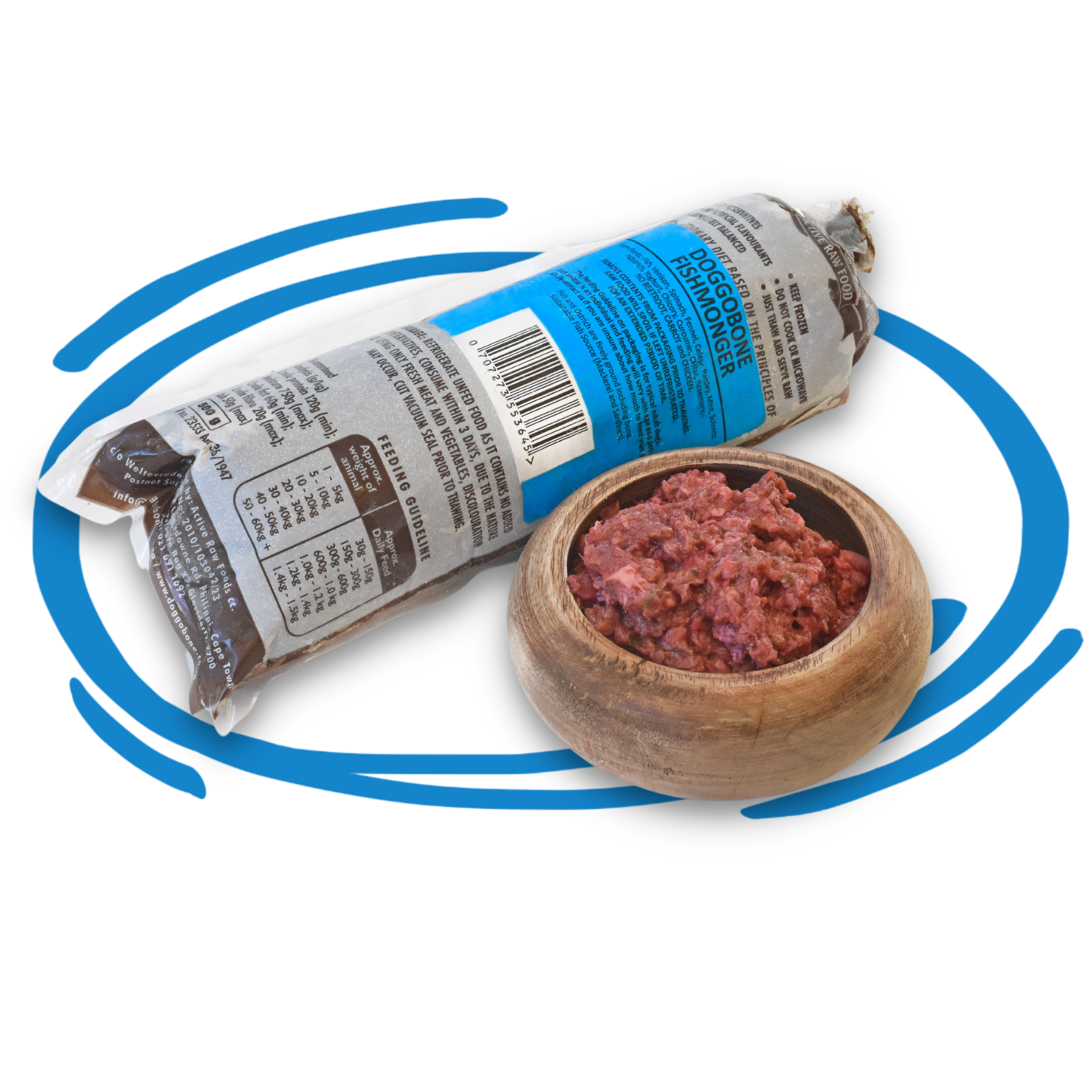 Doggobone Raw Dog Food Fishmonger fish Meal 500g