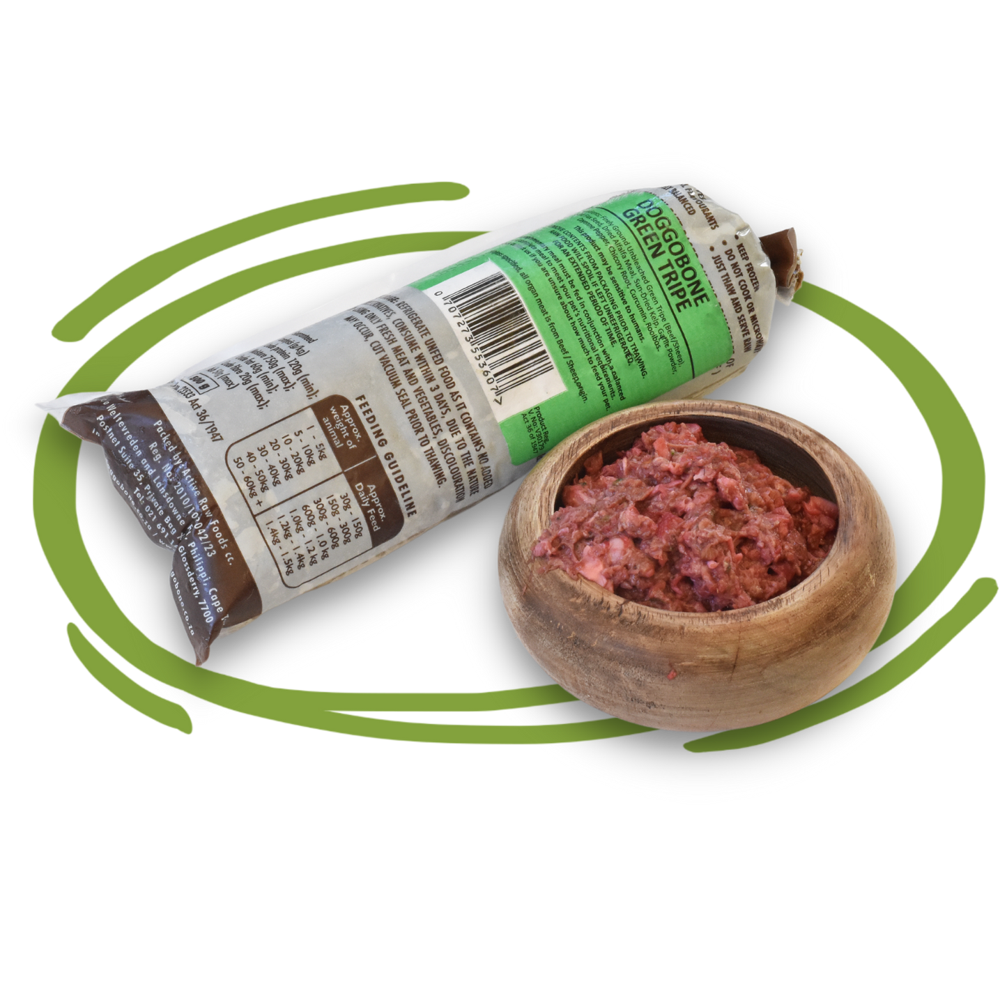 Doggobone Raw Dog Food green tripe Meal 500g