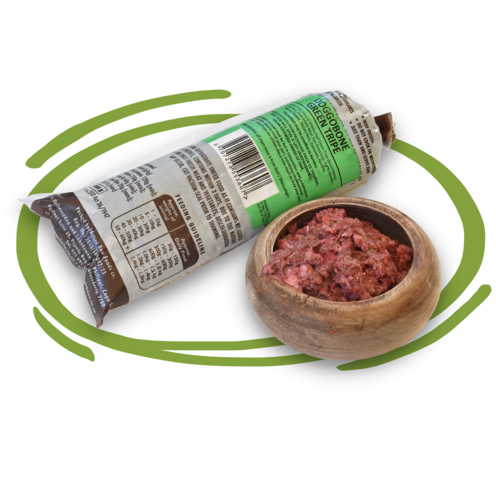 Doggobone Raw Dog Food green tripe Meal 500g