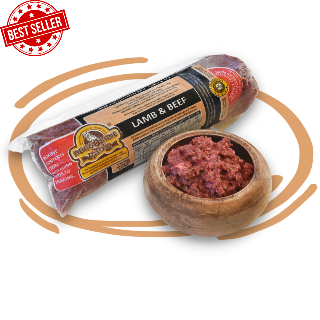 Doggobone Raw Dog Food lamb and beef Meal 500g