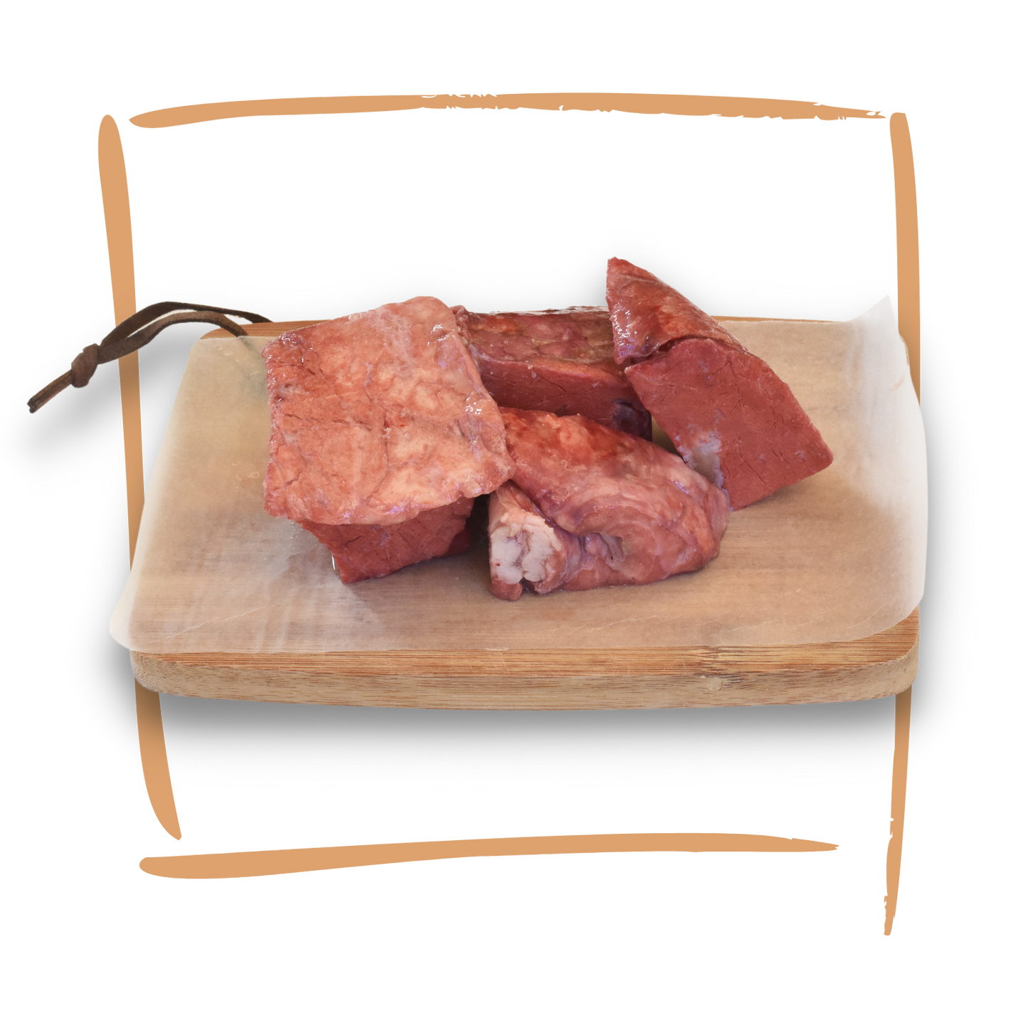 Doggobone Whole Raw Pet Food Beef Lung Chunks 1kg
