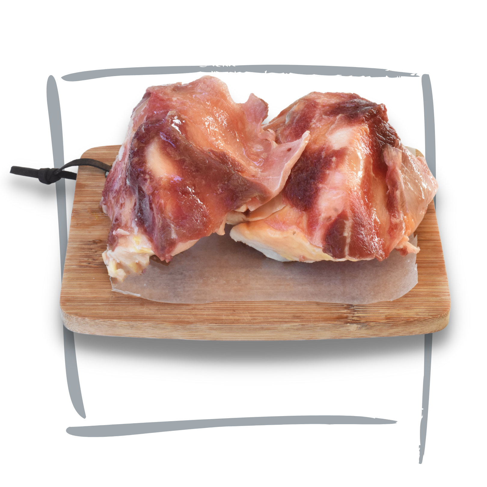 Doggobone whole raw pet food ostrich knee pieces
