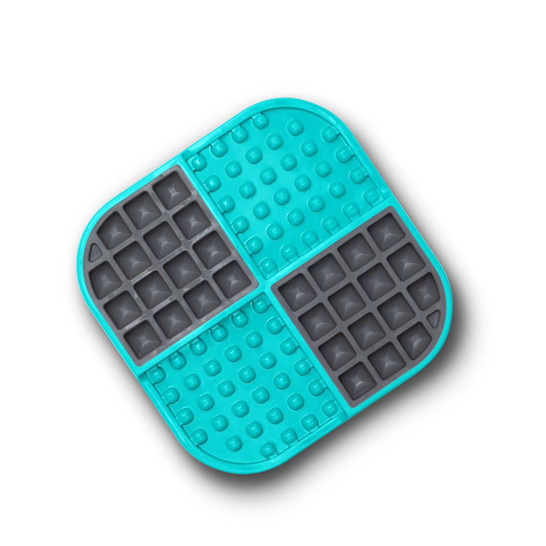 LickiMat Slomo Slow Feeder Bowl for Dogs Turquoise