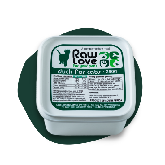 Raw Love cat food duck meal 250g