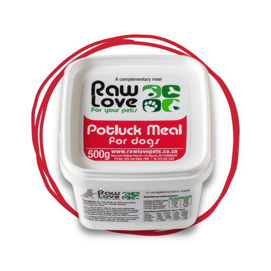 Raw Love dog food potluck meal 500g