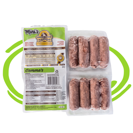 Doggobone Gemma's Beef Mini's Raw pet food
