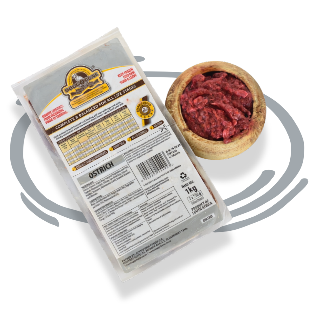 Raw Dog food (Doggobone Ostrich 1kg)