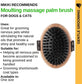 Miki Bamboo Palm Dog Hair Brush uses