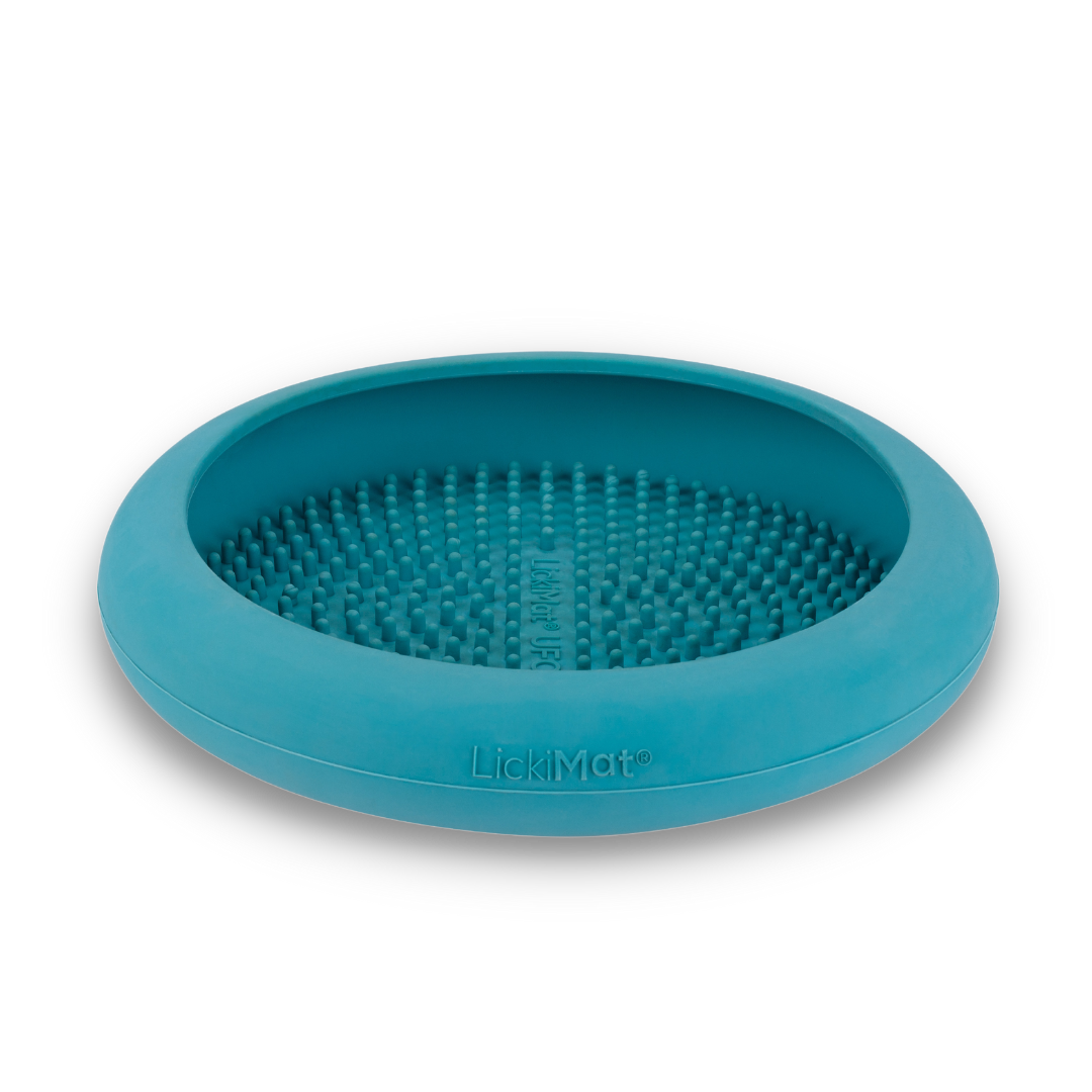 LickiMat UFO Slow Feeding Bowl Turquoise