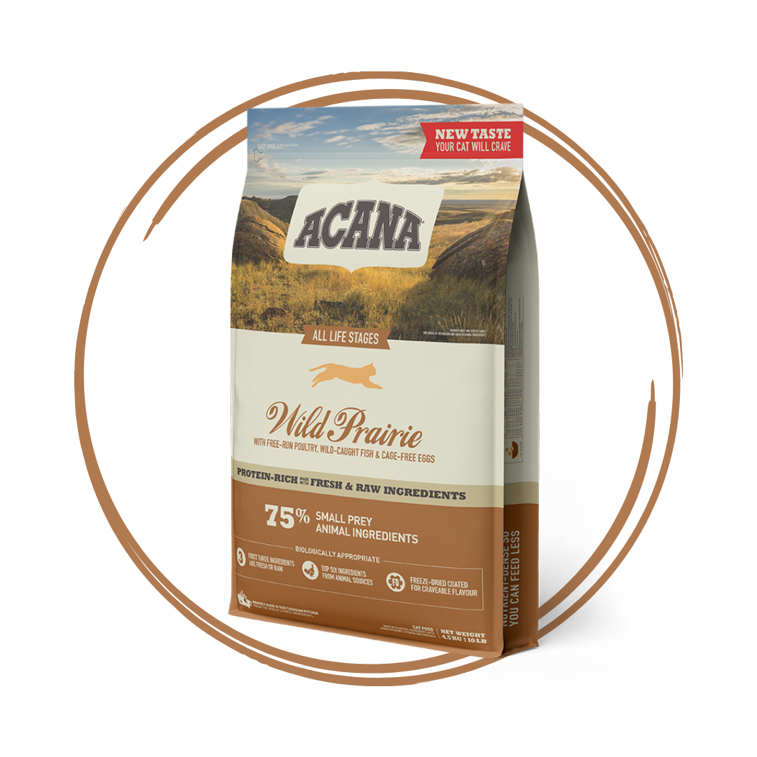 ACANA Wild Prairie キャットフード4.5kg Highest Protein, Meadowlands Recipe | ACANA™ Canada