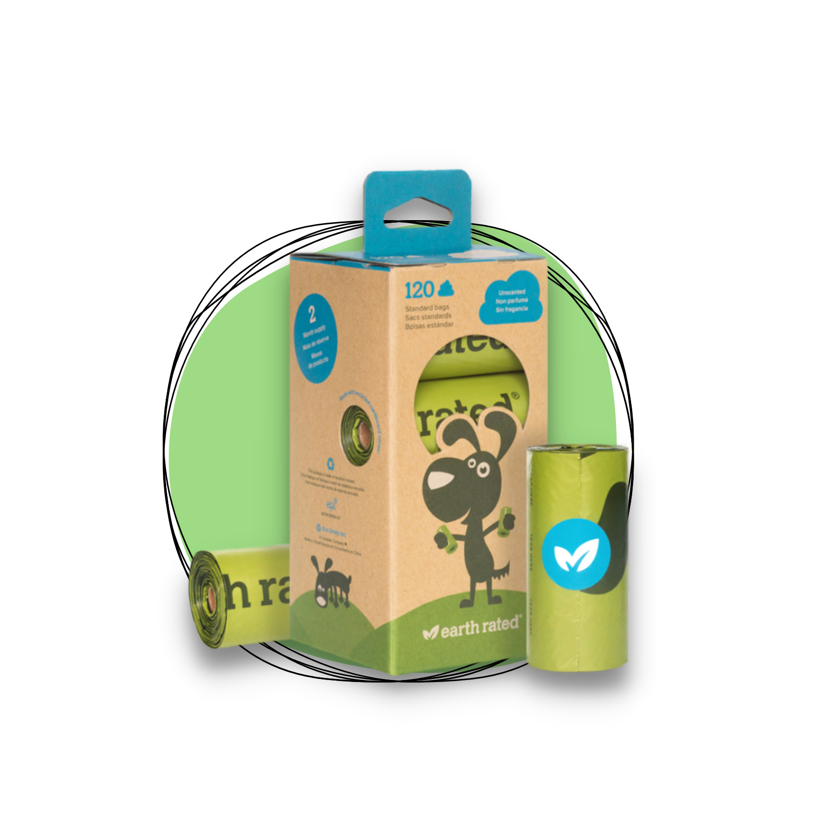 Earth Rated Degradable Poop Bags Refill Rolls  The Extrapawdinary Pet Co