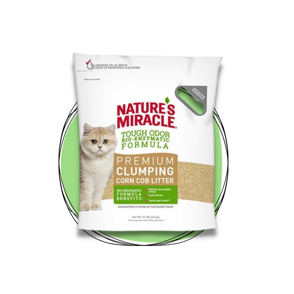 Nature s Miracle Premium Clumping Corn Cob Litter RawFedPets Nature s Miracle Premium Clumping Corn Cob Litter RawFedPets